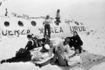 December 1972, Chile --- Sixteen survivors of a Uruguayan Fairchild F-227 plane crash survived for 70 days in the Andes, less than 160 km away from Santiago. The plane had been chartered by the rugby team of the Old Christian Catholic school of Montevideo and was carrying players as well as supporters on their way to a game against a Santiago team. --- Image by © Group of Survivors/Corbis