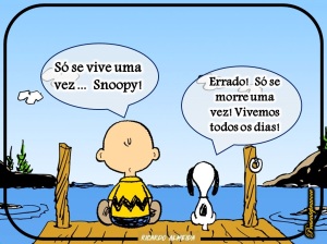 Charlie Brown e Snoopy - viver-e-morrer